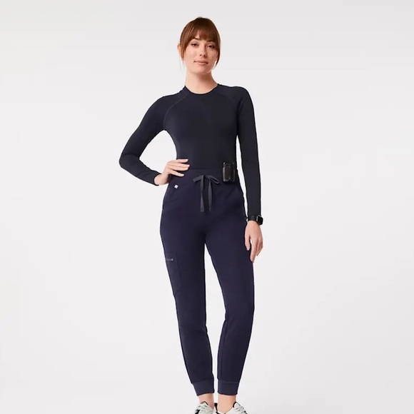 Figs Pants - Figs Dark Blue Jogger Scrub Pants